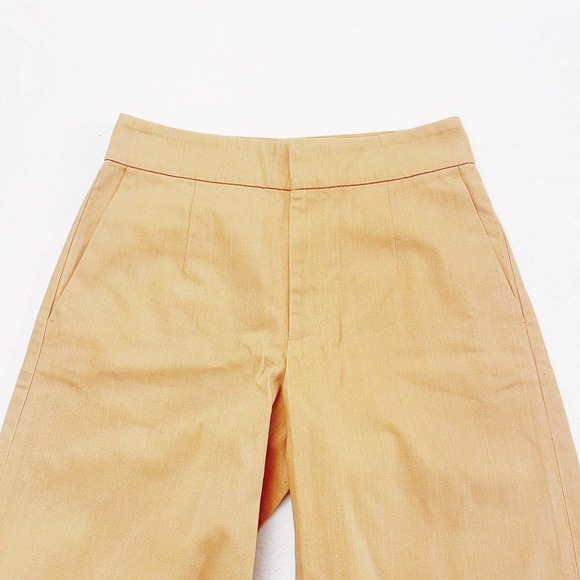 Club Monaco A line Denim Sandstorm Orange Pants SZ0 - Picture 3 of 9